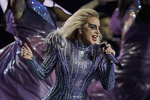Singer Lady Gaga performs during the halftime show of the NFL Super Bowl 51 football game.(Photo | AP)