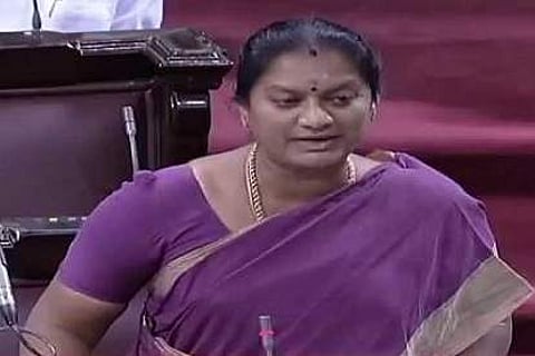Expelled AIADMK Rajya Sabha MP Sasikala Pushpa. | File Photo