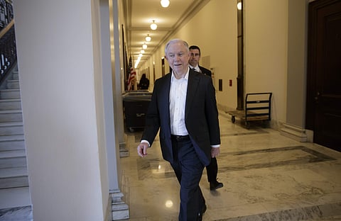 Attorney General-designate, Sen. Jeff Sessions, R-Ala., leaves his office on Capitol Hill in Washington early Wednesday, Feb. 8, 2017. | AP
