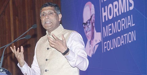 Chief economic adviser to the Government of India Aravind Subramanian delivering the K P Hormis commemorative lecture in Kochi on Monday | melton antony
