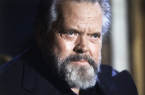 This Feb. 22, 1982 file photo shows actor and movie director Orson Welles during a press conference in Paris. | AP