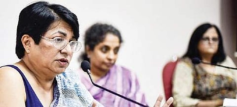 Bandana Purkayasta presents her paper on Intersectionality at the Council for Social Development in Hyderabad on Wednesday | Vinay Madapu