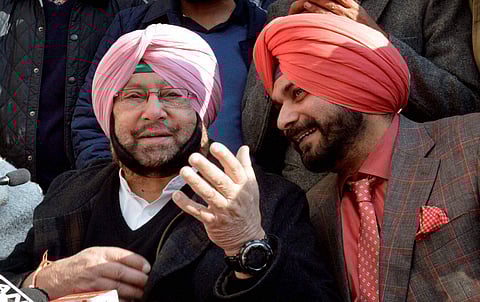 New Punjab Chief Minister Amarinder Singh (L) and cabinet minister Navjot Singh Sidhu (R).| PTI File Photo