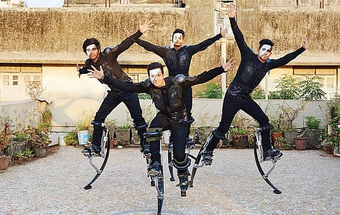 These stilts are not meant for walking!