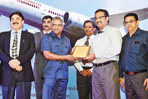 Air India honouring the travel agencies at an event held in Egmore on Friday | ashwin prasath