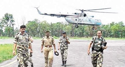 An internal CRPF note to the Ministry of Home Affairs last week pointed out that eight of the 10 copters allocated for CRPF’s anti-Naxal operations were grounded. | File Photo