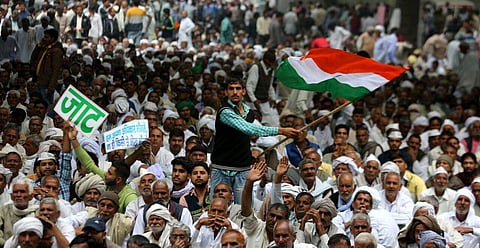 Jat stir reaches Delhi, clogs traffic (Shekhar Yadav | EPS)