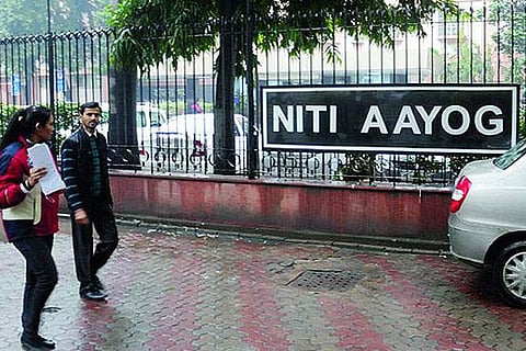 File Photo of the Niti Aayog building.