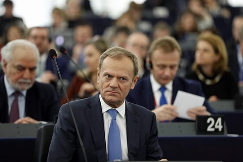 European Council President Donald Tusk listens at the European Parliament in Strasbourg, eastern France. (File | AP)