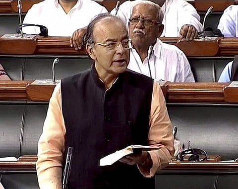 Finance Minister Arun Jaitley speaks in the Lok Sabha (File Photo)