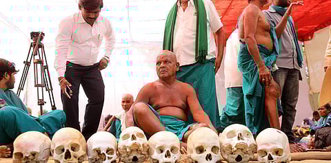 Tamilnadu farmers protesting in Delhi (EPS)