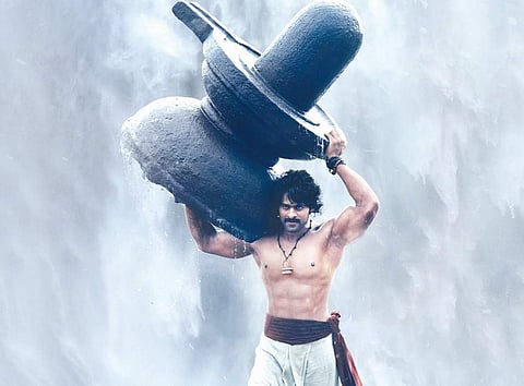 Actor Prabhas in a still from the movie Bahubali: The Beginning.
