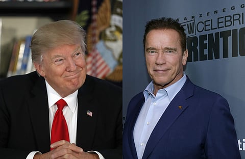 Donald Trump and Arnold Schwarzenegger (Photo | AP)