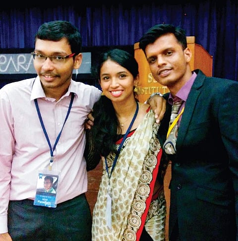 Naveen H, Samiya Nasim, and Siddhaarth S of LonePack
