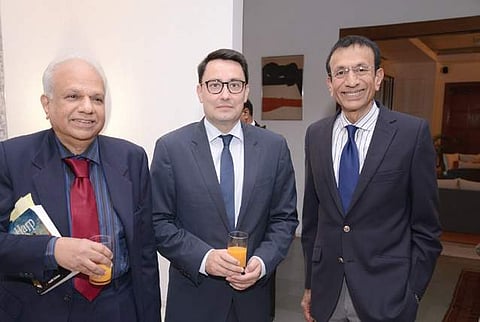 Nidhi Dalmia, Alexandre Ziegler and VN Dalmia