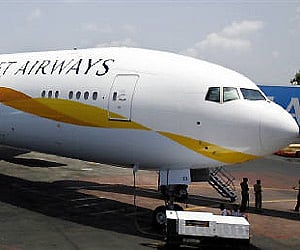 A Jet Airways Boeing 777-300ER aircraft sits on the tarmac at Mumbai airport in this May 13, 2007 file photo. | Reuters File Photo
