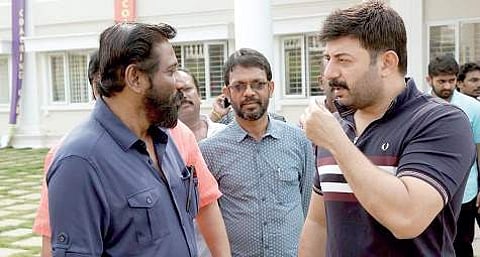 Director Siddique with Arvind Swamy