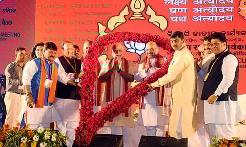 The National Executive of the BJP also passed a political resolution in which the pro-poor agenda of the Modi government was hailed by the party. | PTI