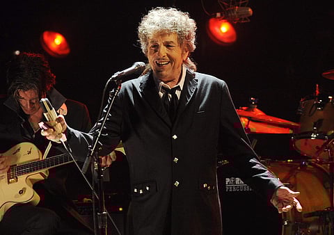 In this Jan. 12, 2012, file photo, Bob Dylan performs in Los Angeles. | AP