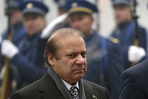 In this Dec. 21, 2016 file photo, Pakistan's Prime Minister Nawaz Sharif, inspects Bosnian Army honor guard during the visit to Bosnian capital of Sarajevo. | AP