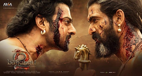 Prabhas and Rana Daggubati in poster of Baahubali: The Conclusion (Photo | facebook.com/BaahubaliMovie)