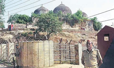 Babri Masjid before its demolition