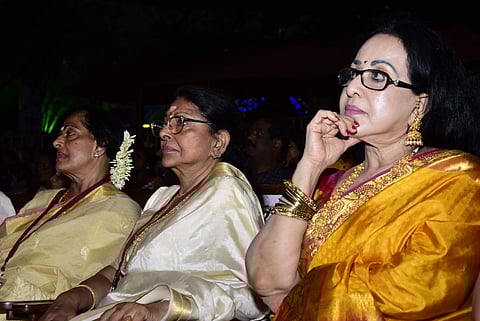 Also seen are yesteryear actresses K R Vijaya, Sharada and Sheela | B P Deepu