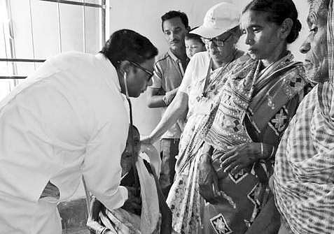 Patients being examined at a health camp | Express