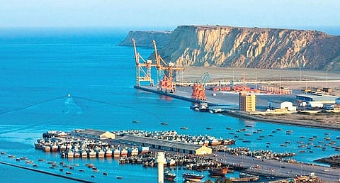 Pakistan's deep-water port Gwadar connects China to the Arabian Sea in the $46 billion China-Pakistan Economic Corridor. (File photo)