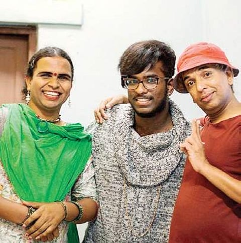 Jabez (middle) at an LGBT event.