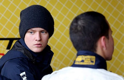 Former F1 champion Michael Schumacher's son Mick Schumacher | AFP