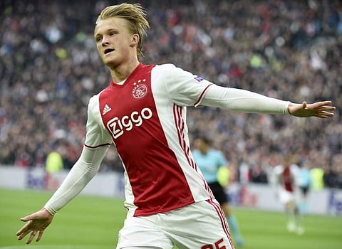 Ajax forward Kasper Dolberg | AFP