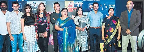 At the launch of Maya Thirrai