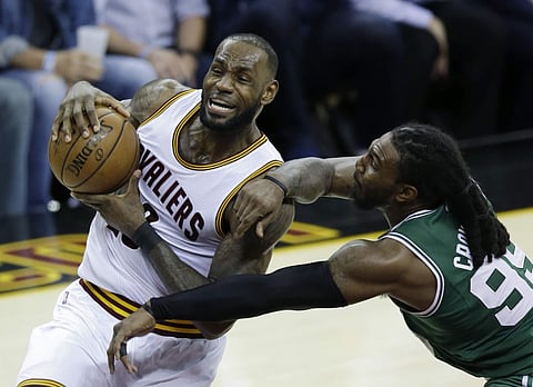 NBA player LeBron James (left). (File photo | AP)