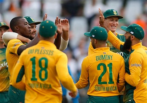 South Africa team. (File photo | AP)