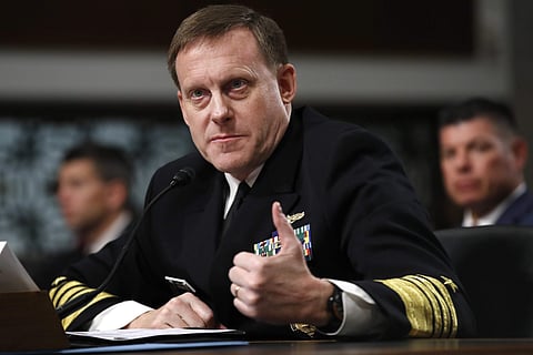 .S. Cyber Command and the National Security Agency Director Adm. Mike Rogers testifies on Capitol Hill in Washington, Tuesday, May 9, 2017. (AP)