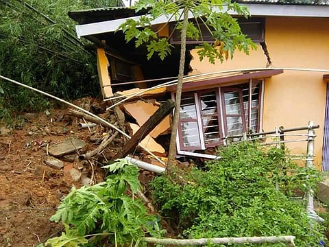 Houses damaged by landslides in Guwahati | EPS