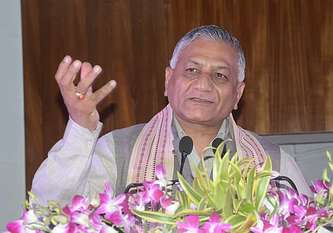 Gen VK Singh, Union Minister