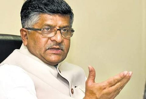 Minister Ravi Shankar Prasad.
