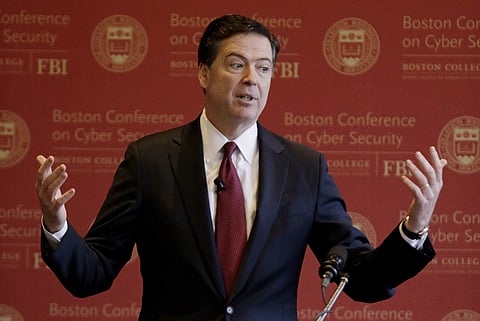 Former FBI director James Comey.