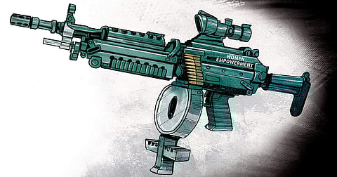 Leave the fighting to the men