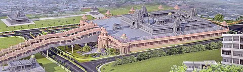 The proposed Bhadrachalam temple map | Express photo