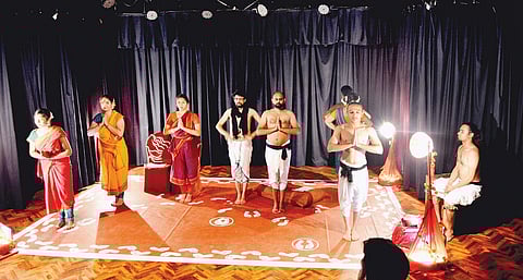 ToYo theatre group during one of their performances.