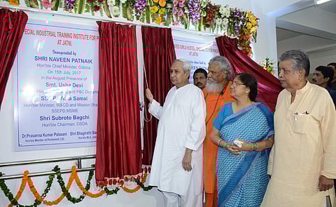 Chief Minister inaugurating Special ITI at Khudpur in Jatni | Express