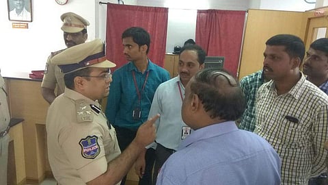 The Cyberabad police team. (R. Satish Babu | Express Photo Service)