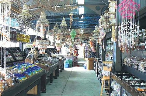 A shop selling marine souvenirs