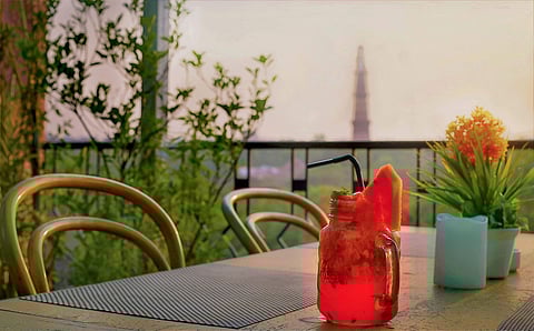 Watermelon mojito a speciality at Q cafe, Delhi's first queer cafe situated near Qutub Minar in Mehrauli. (Photo | PTI)