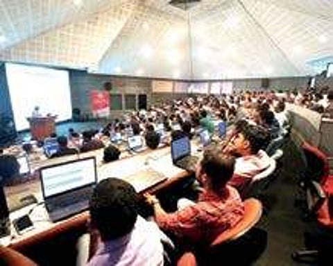Participants at the technical workshop