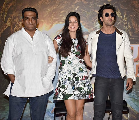 Anurag Basu with Katrina Kaif and Ranbir Kapoor | PTI