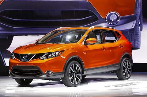 Nissan Rogue Sport is on display at the North American International Auto Show in Detroit on January 9. (FIle Photo | AP)